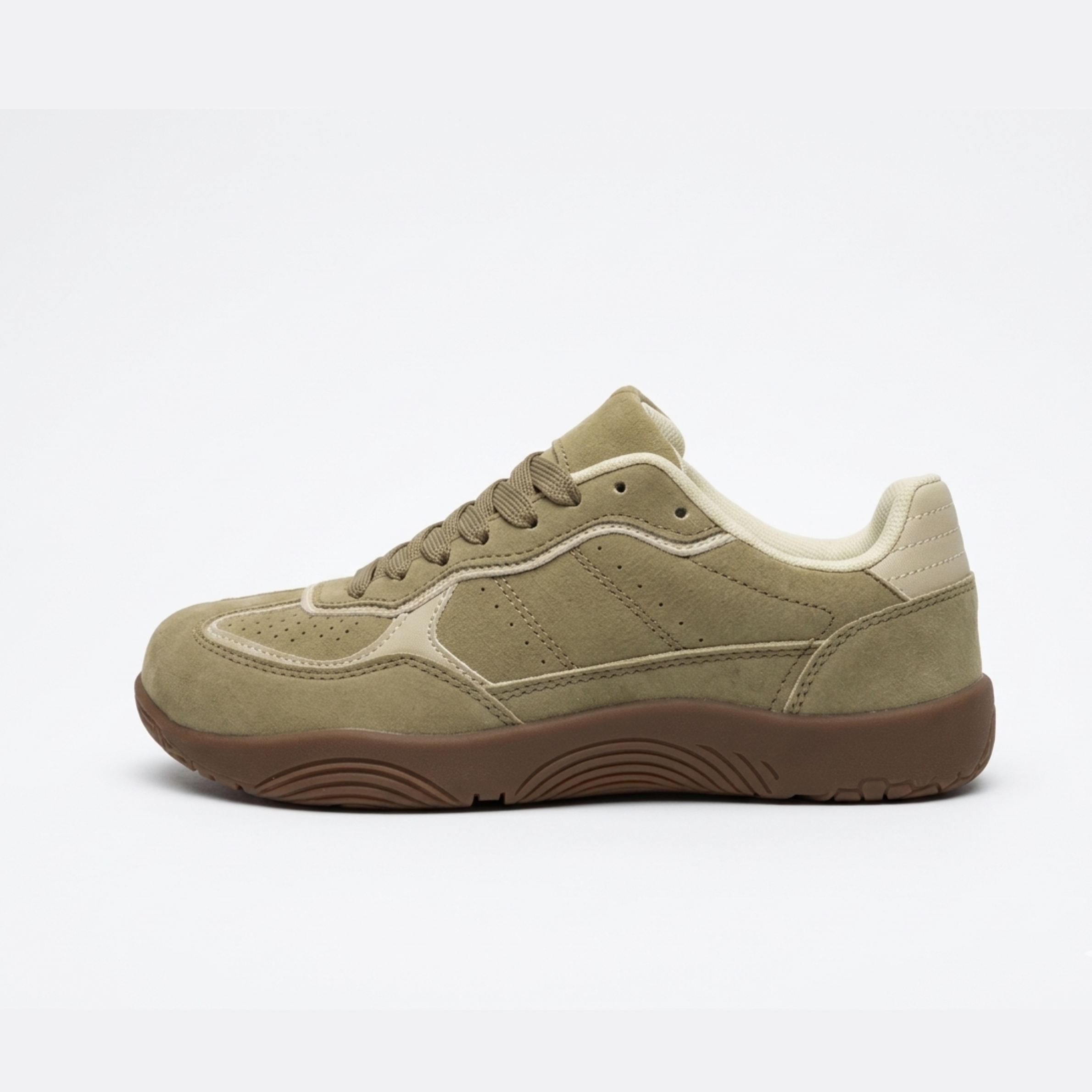 THE NERI — Taupe Wide Toe Box Sneaker