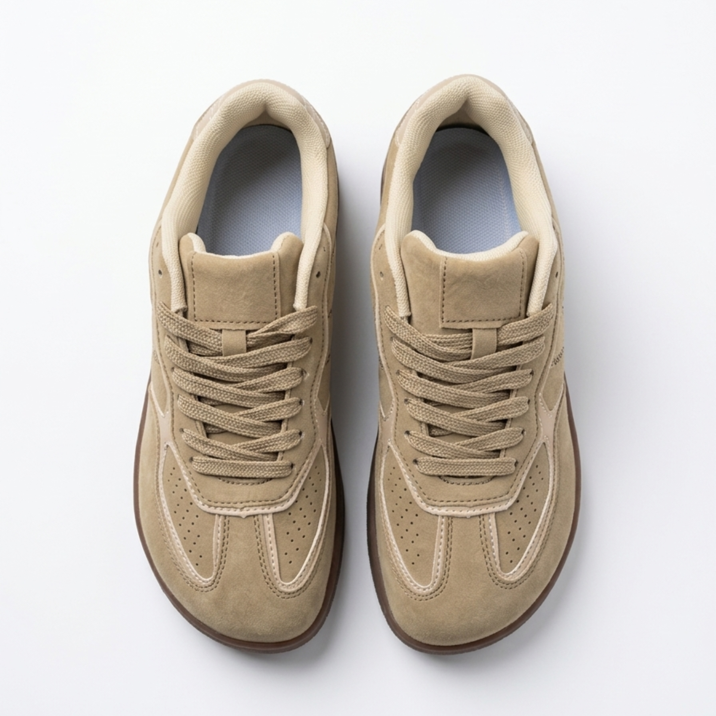 THE NERI — Taupe Wide Toe Box Sneaker