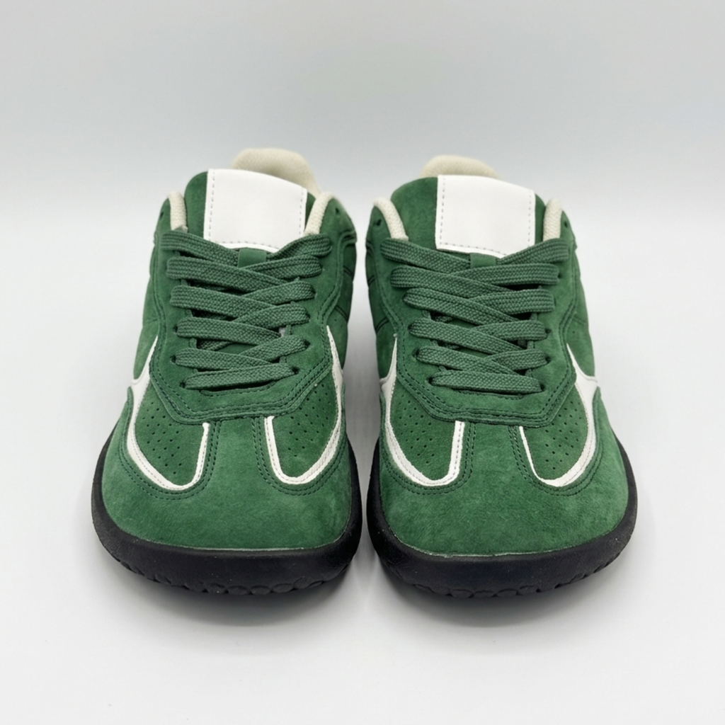 THE MORI — Forest Green Wide Toe Box Sneaker
