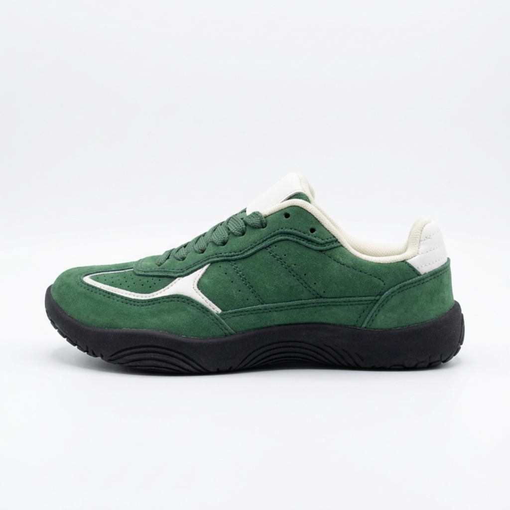 THE MORI — Forest Green Wide Toe Box Sneaker