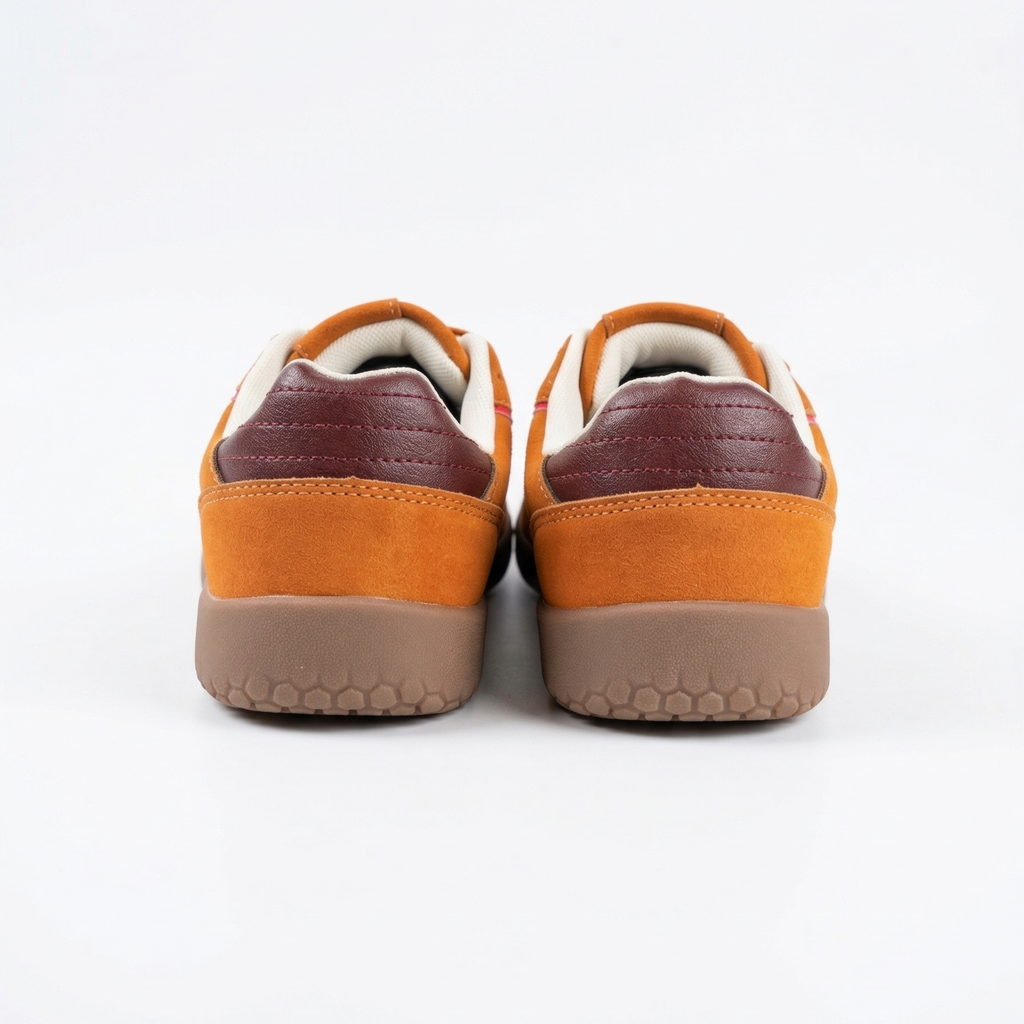 THE HARU — Amber & Plum Wide Toe Box Sneaker