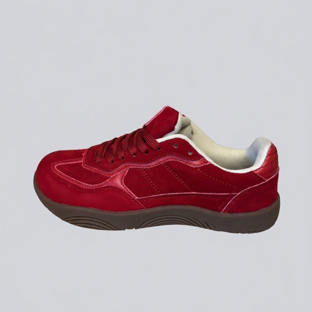 THE AKANE — Red Wide Toe Box Sneaker