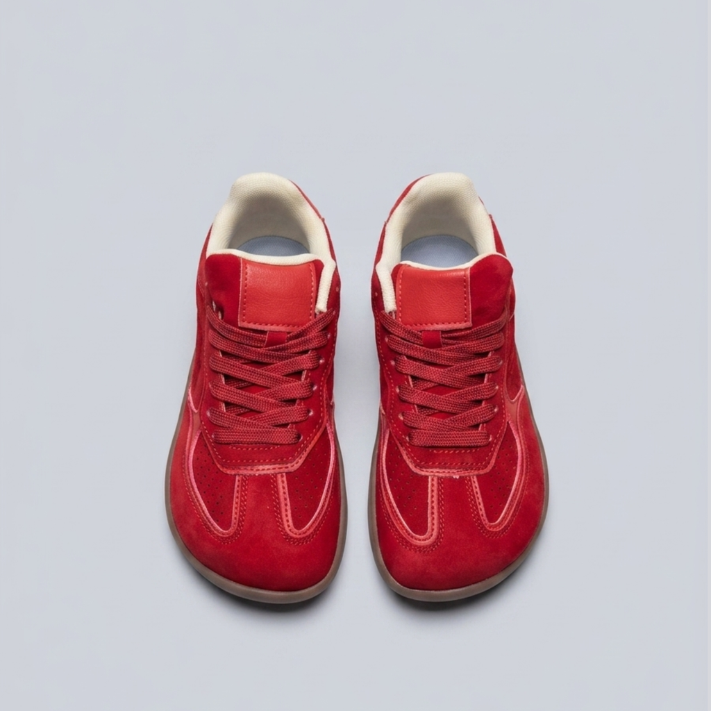 THE AKANE — Red Wide Toe Box Sneaker