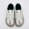 THE SHIRO — White & Forest Wide Toe Box Sneaker